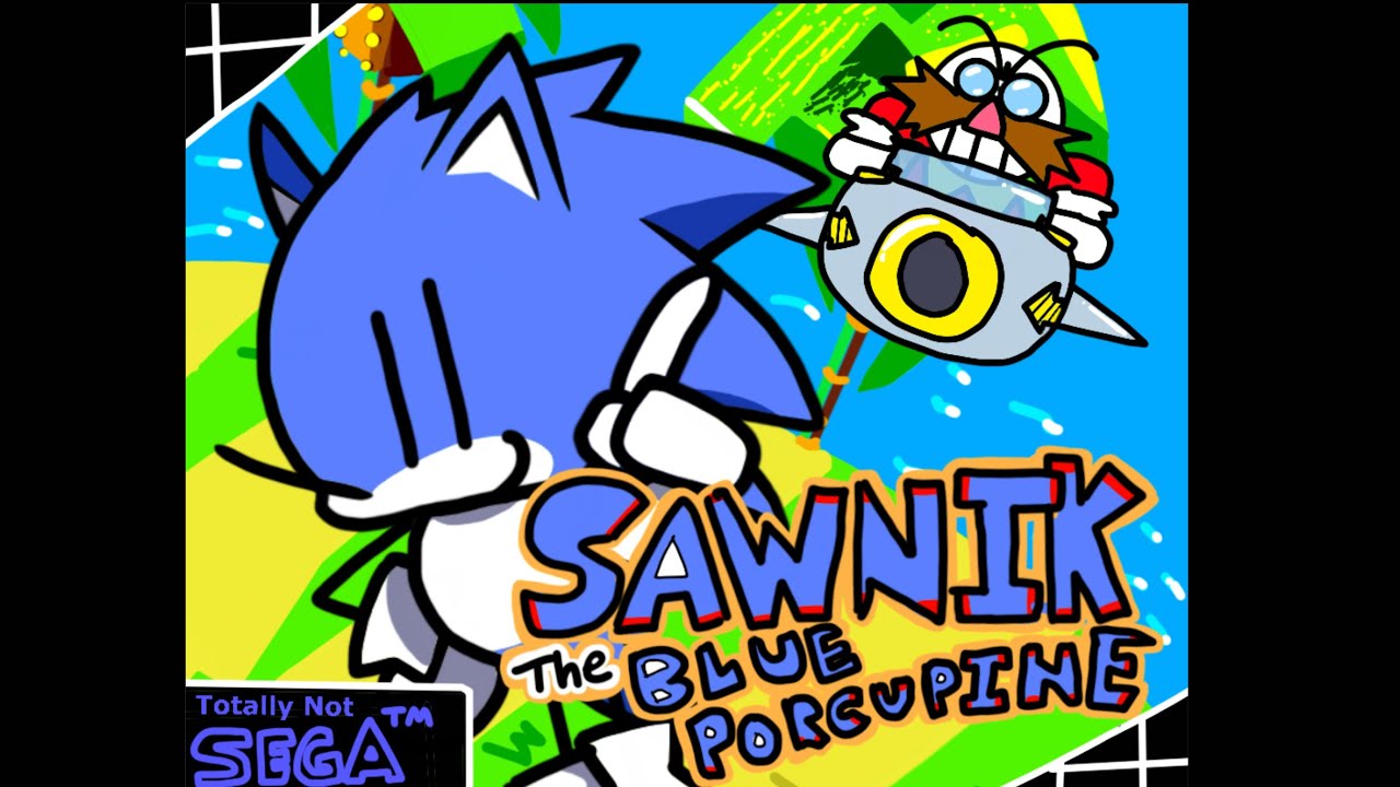 Sawnik The Blue Porcupine! (A Sonic 1 Game Gear Parody)