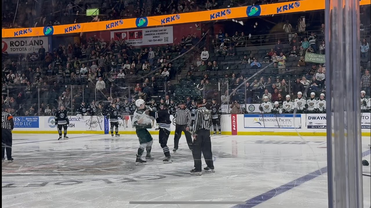 Mi experiencia en un partido de Hockey… Se agarraron a golpes! 🤯🤪 Silvertips de Everett