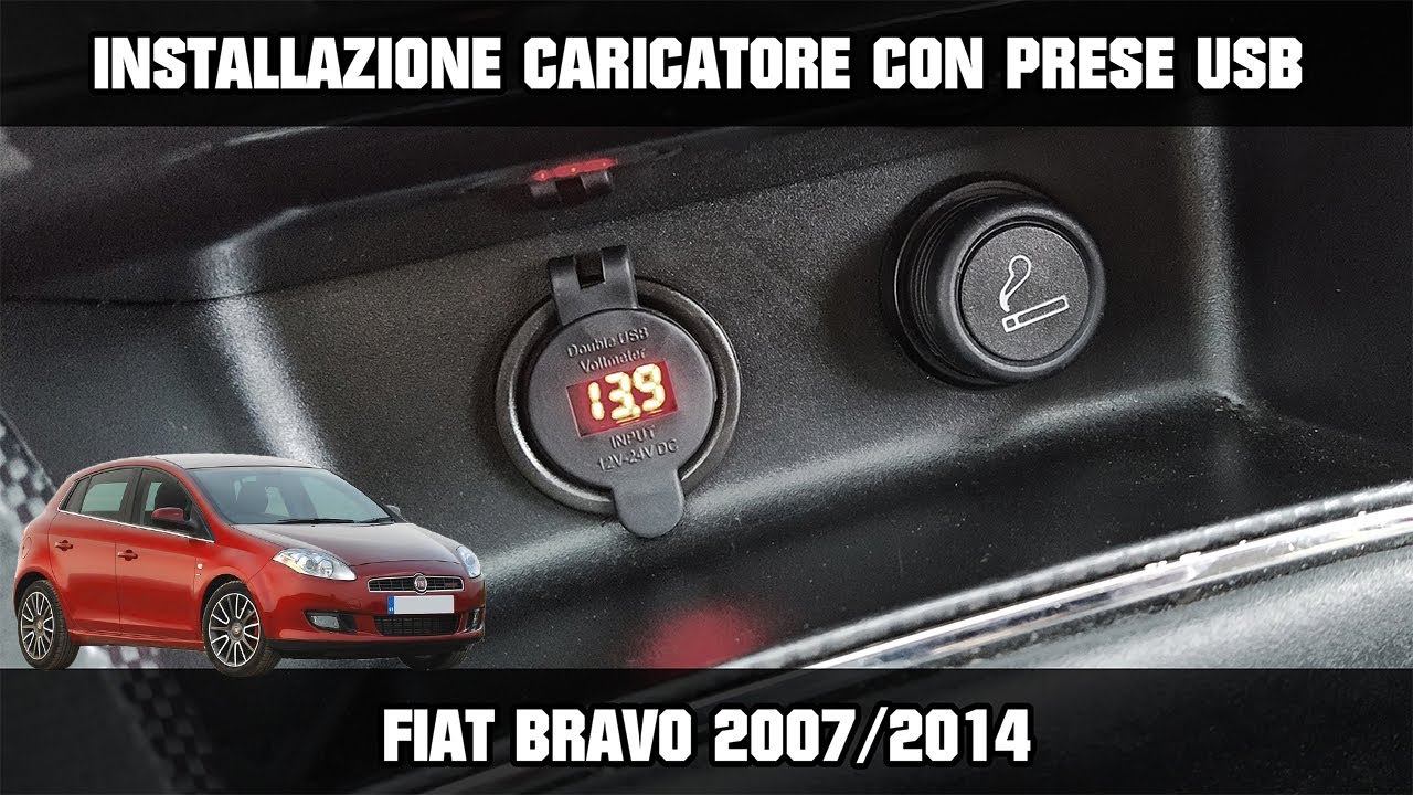 AUTO-DELUX | Installare caricatore con porte USB - Fiat Bravo 2007/2014