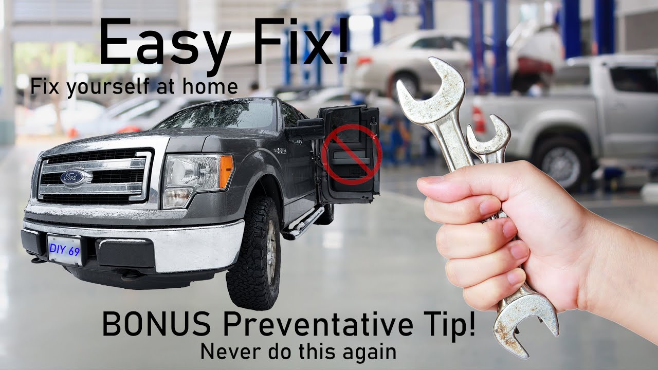 Ford F150 super cab (2009, 2010, 2011, 2012, 2013, 2014) rear door will not open. EASY FIX 😎