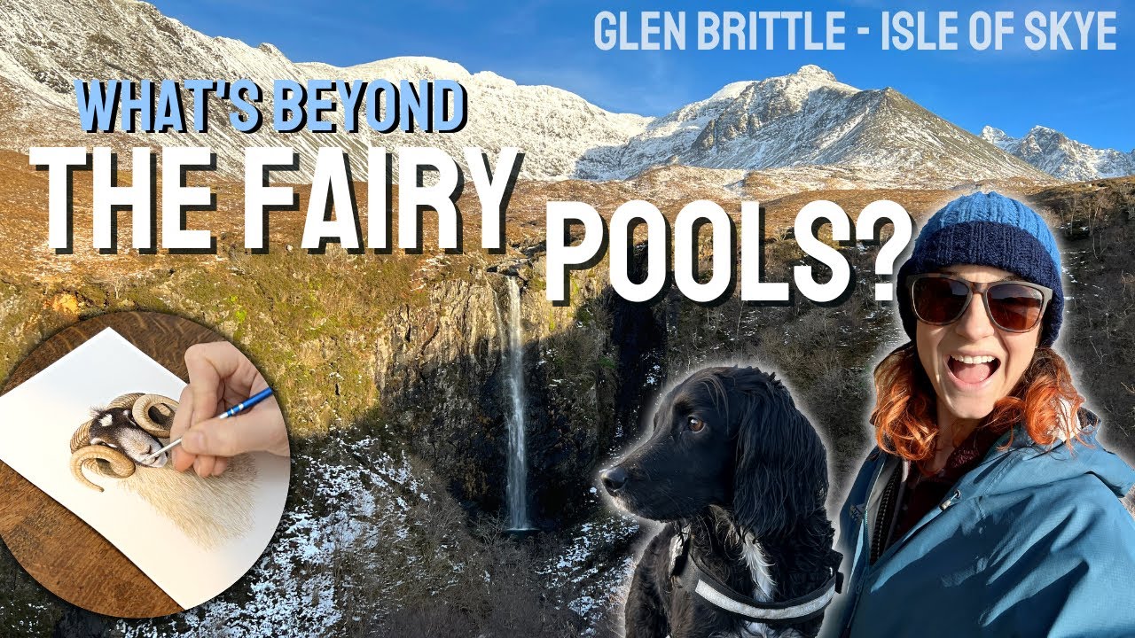 BEYOND THE FAIRY POOLS | Glen Brittle, Isle of Skye, Scotland | Sheep Painting in Watercolour | Ep44