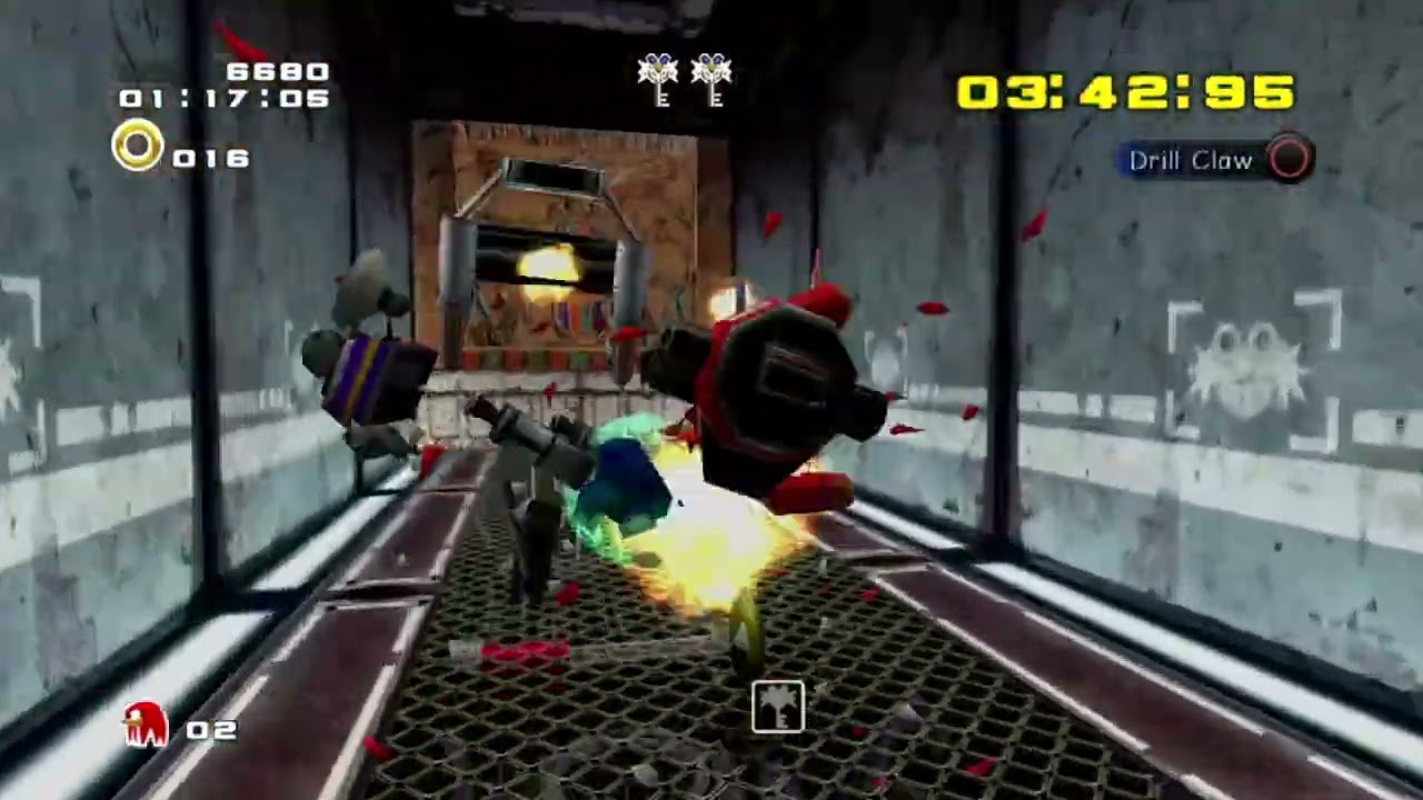 Sonic Adventure 2 Battle (PS3) - Death Chamber, Time Attack Attempt 2 = 01:33:44