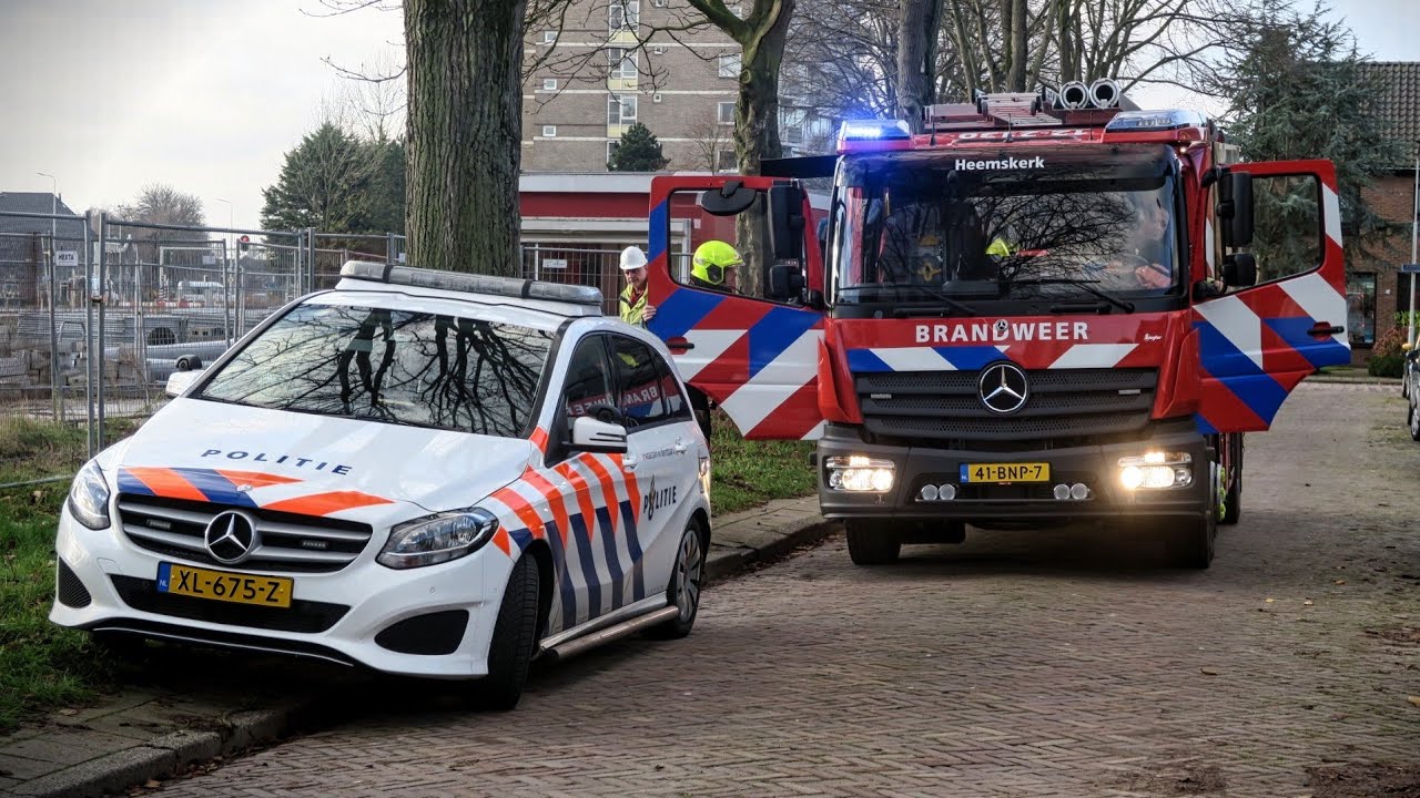 Veel brandweer met spoed naar dakbrand Heemskerk | 03/12/2019
