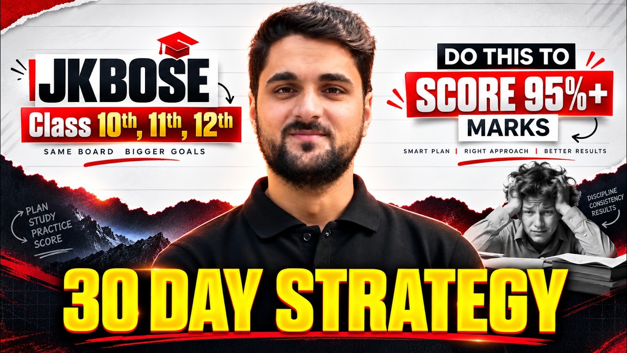JKBOSE Last 30 Days Strategy 🚨 | Score 95%+ Marks in Board Exams 🫡 | Davood Sir