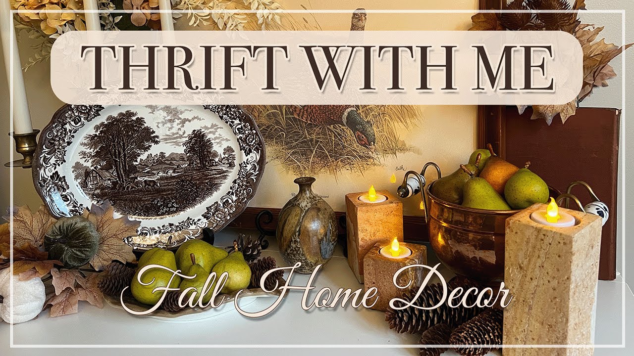 FALL THRIFT, HAUL & LIVING ROOM STYLING || FALL DECOR IDEAS