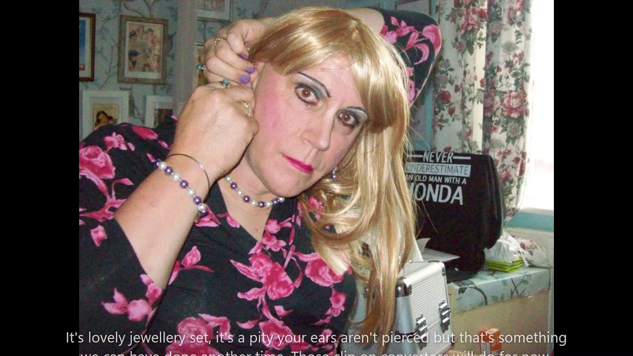 Charity begins in a dress. A photo series, him to her.