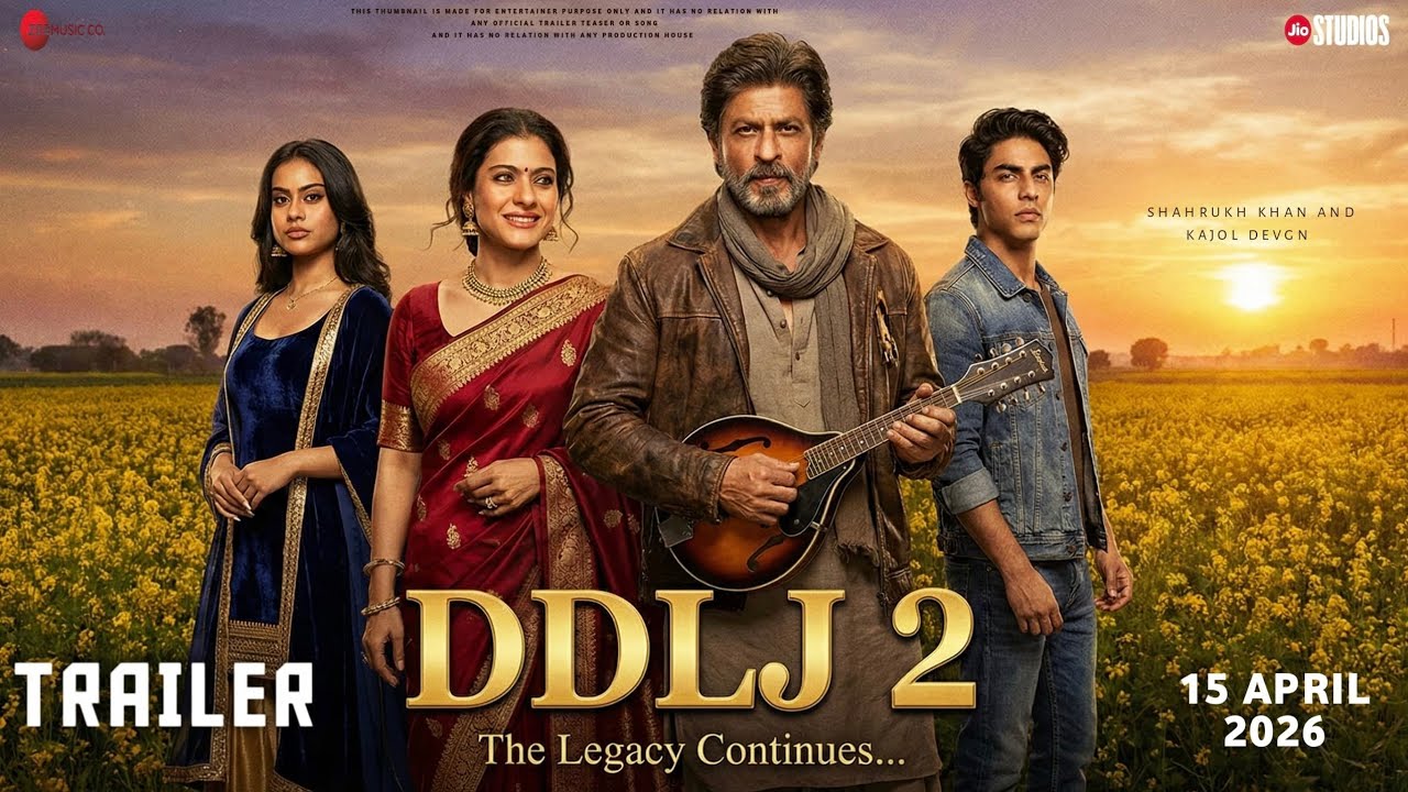 Dilwale Dulhania Le Jayenge 2 - Trailer | Shahrukh Khan | Kajol Devgn | Aryan Khan | Concept Trailer