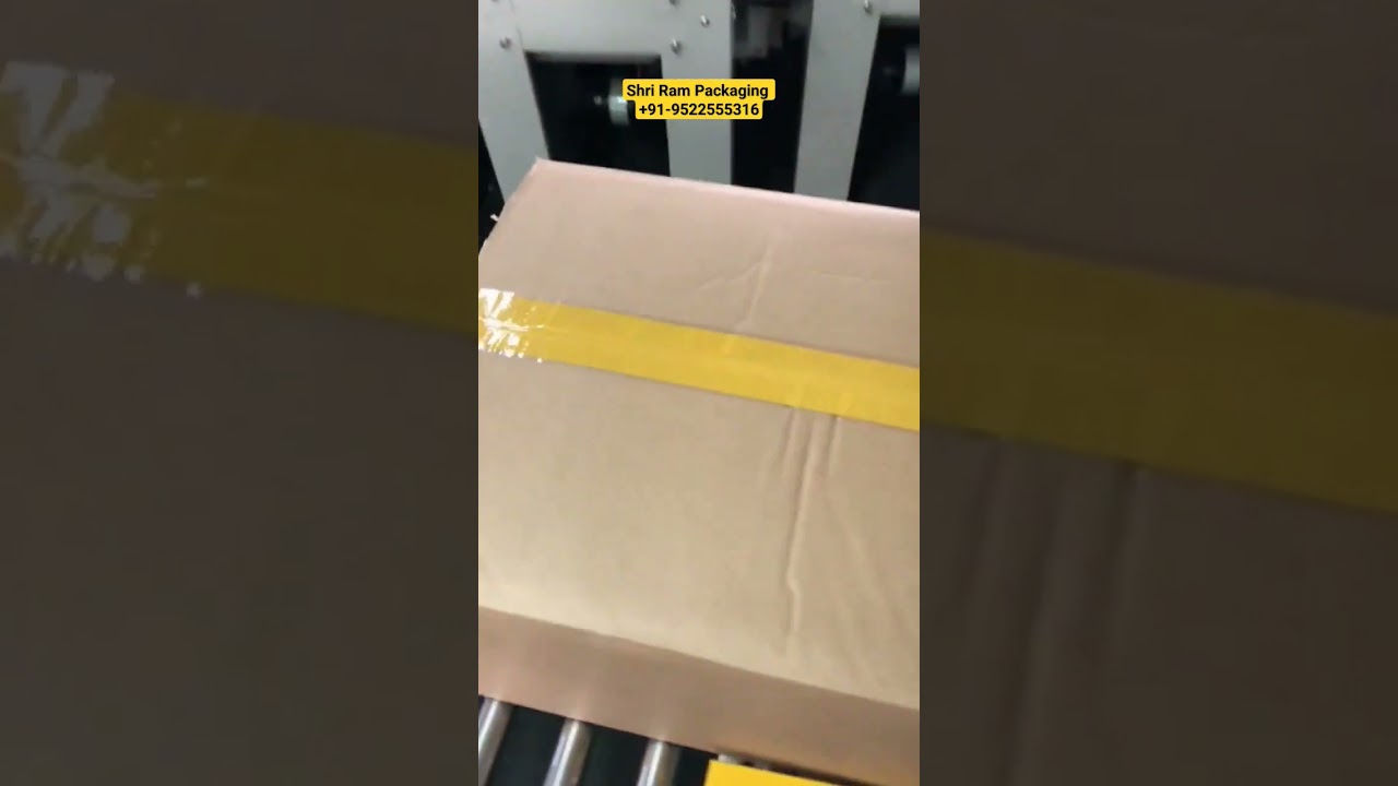 Low Cost Carton Sealing Machine FXJ 6050 !! Carton Tapping Machine for industrial use