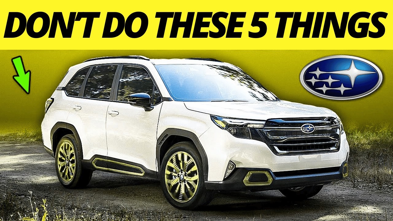 Никогда не делайте эти 5 вещей со своим Subaru (если не хотите получить счет на ремонт в 12 тысяч...