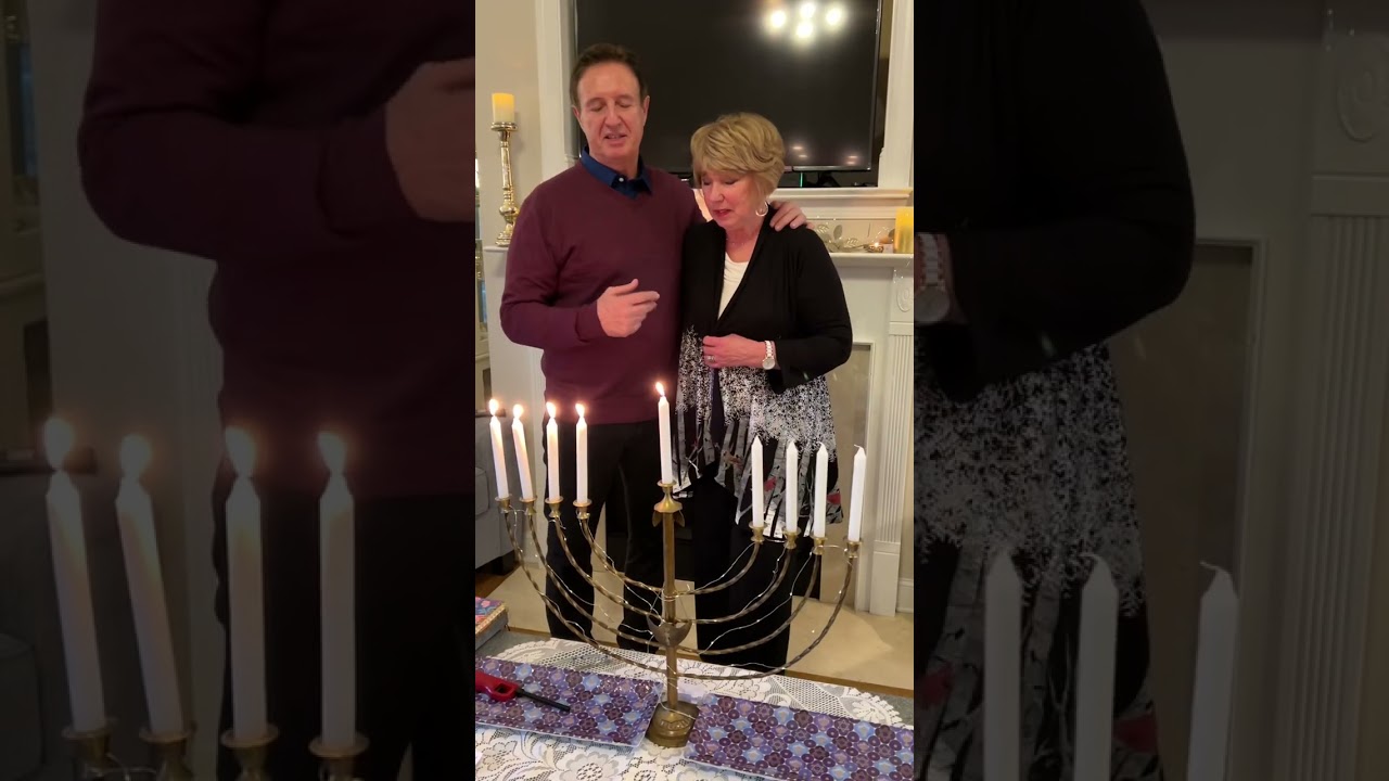 Happy 4th Night of Hanukkah from “The Couple from Galilee”! We love you all!