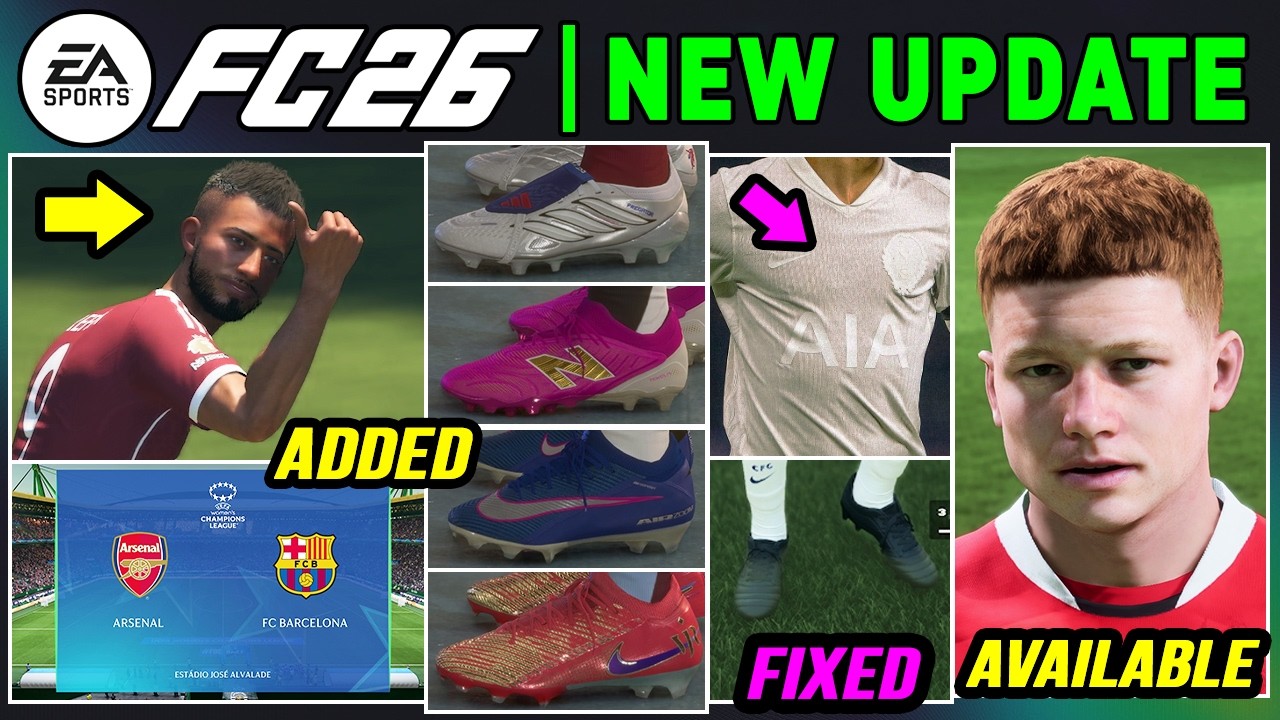 EA FC 26 NEWS | NEW UPDATE - Additions, Celebrations, Real Faces & Fixes ✅