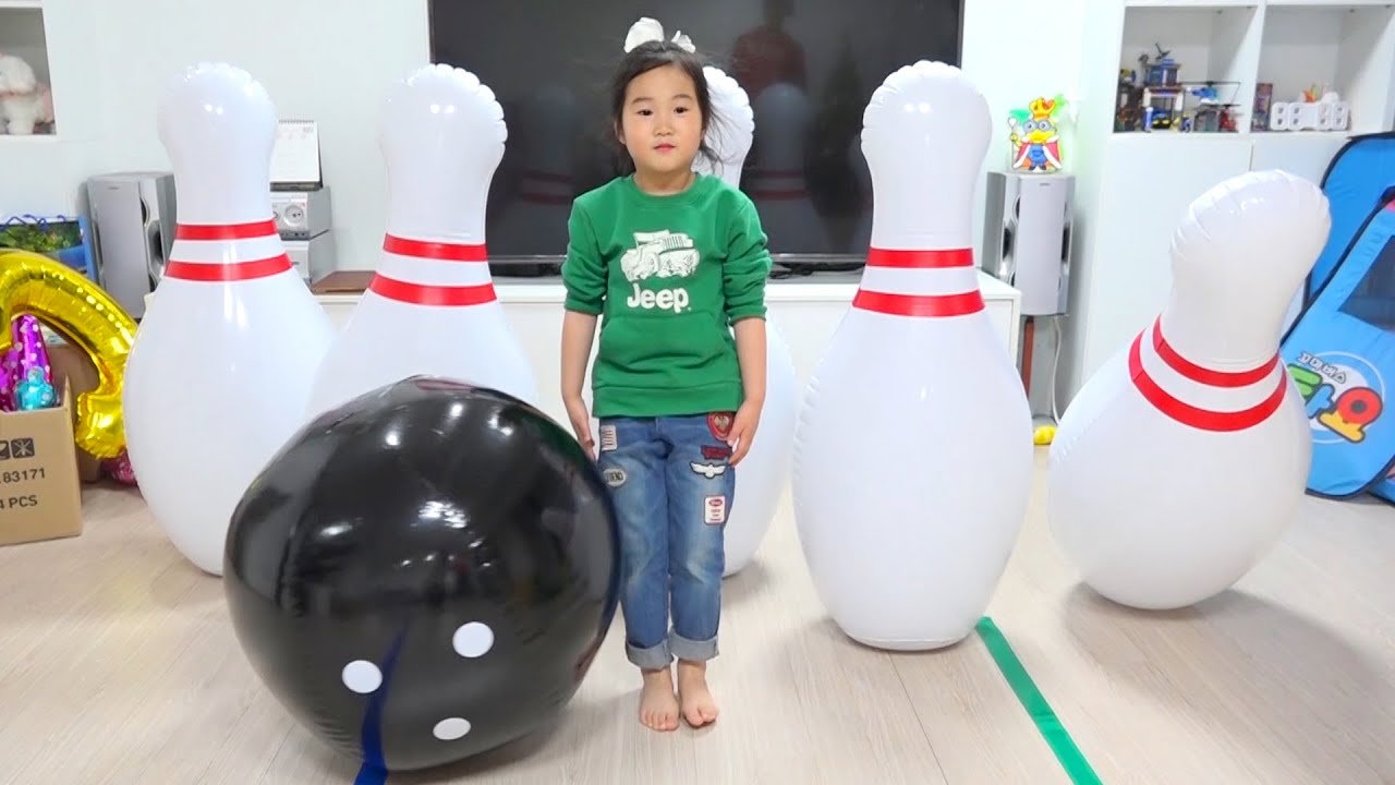 宝蓝有趣的保齡球遊戲! 學唱趣味顏色英語兒歌