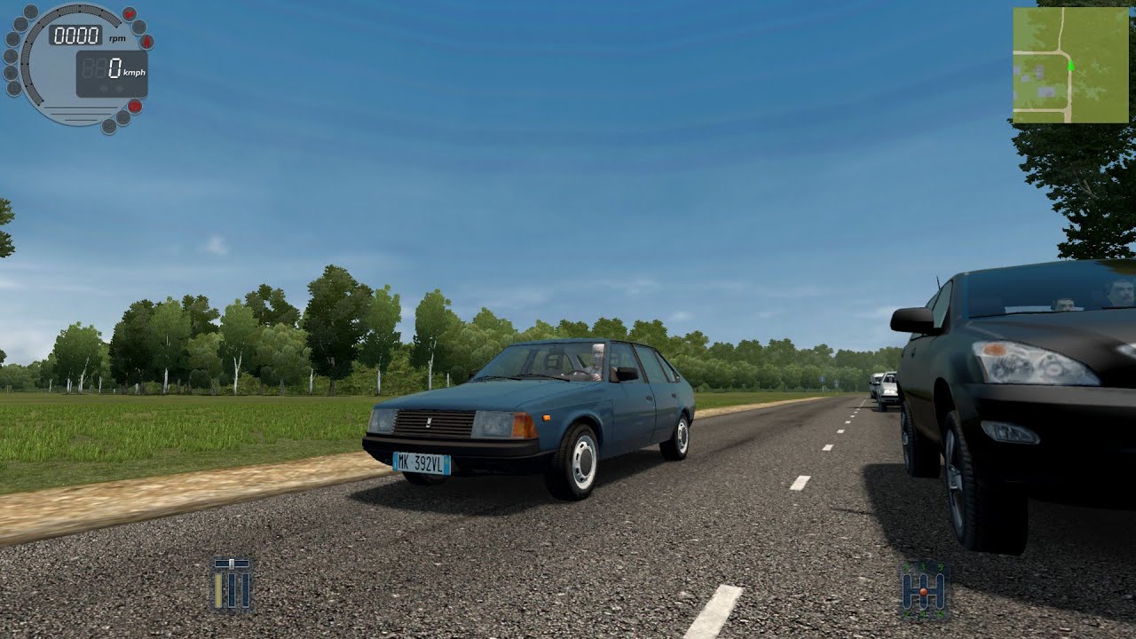 POV Driving Moskvich Aleko from1980...
