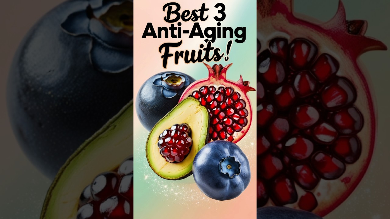 Top 3 Anti-Aging Fruits You NEED in Your Diet Now! 🍇🍍🥑