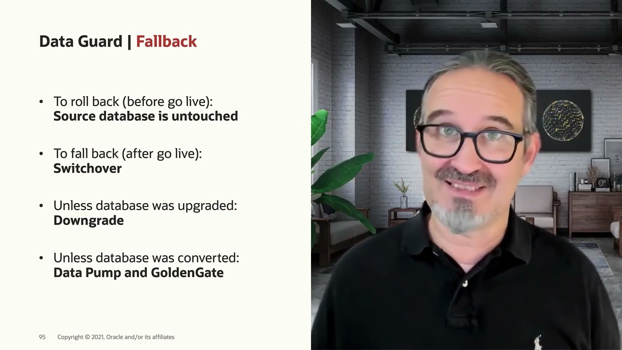 Fallback options when you migrate with Oracle Data Guard