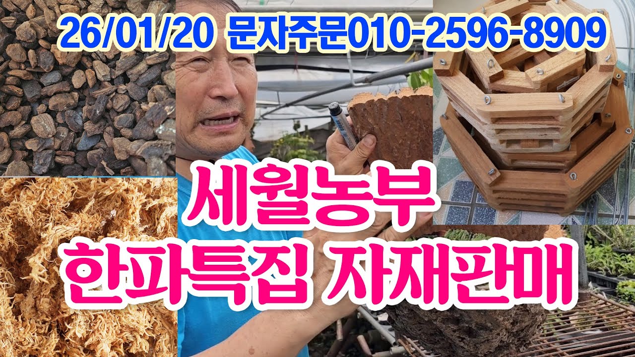 세월농부 한파특집 자재특판 바크 수태 화분 갈이 용품