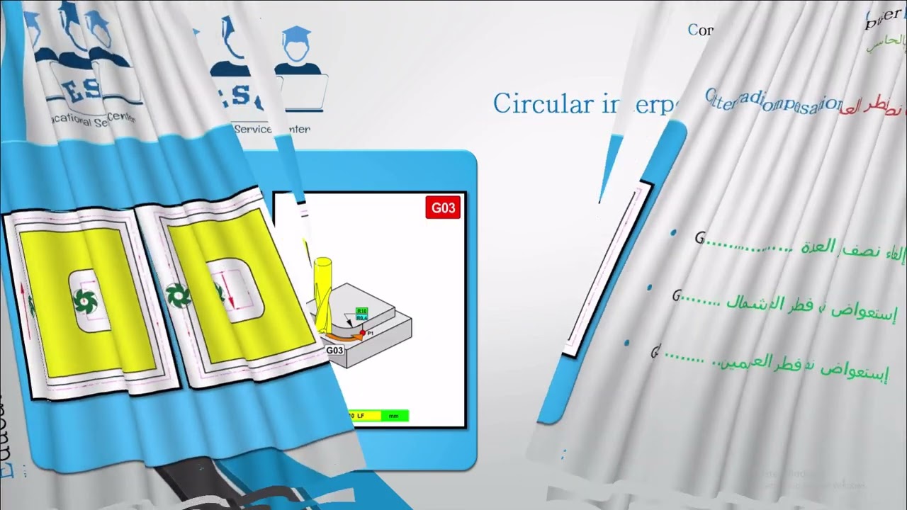10_1 G2,G3  G41,G42 (سلسلة تعلم CNC Fanuc)