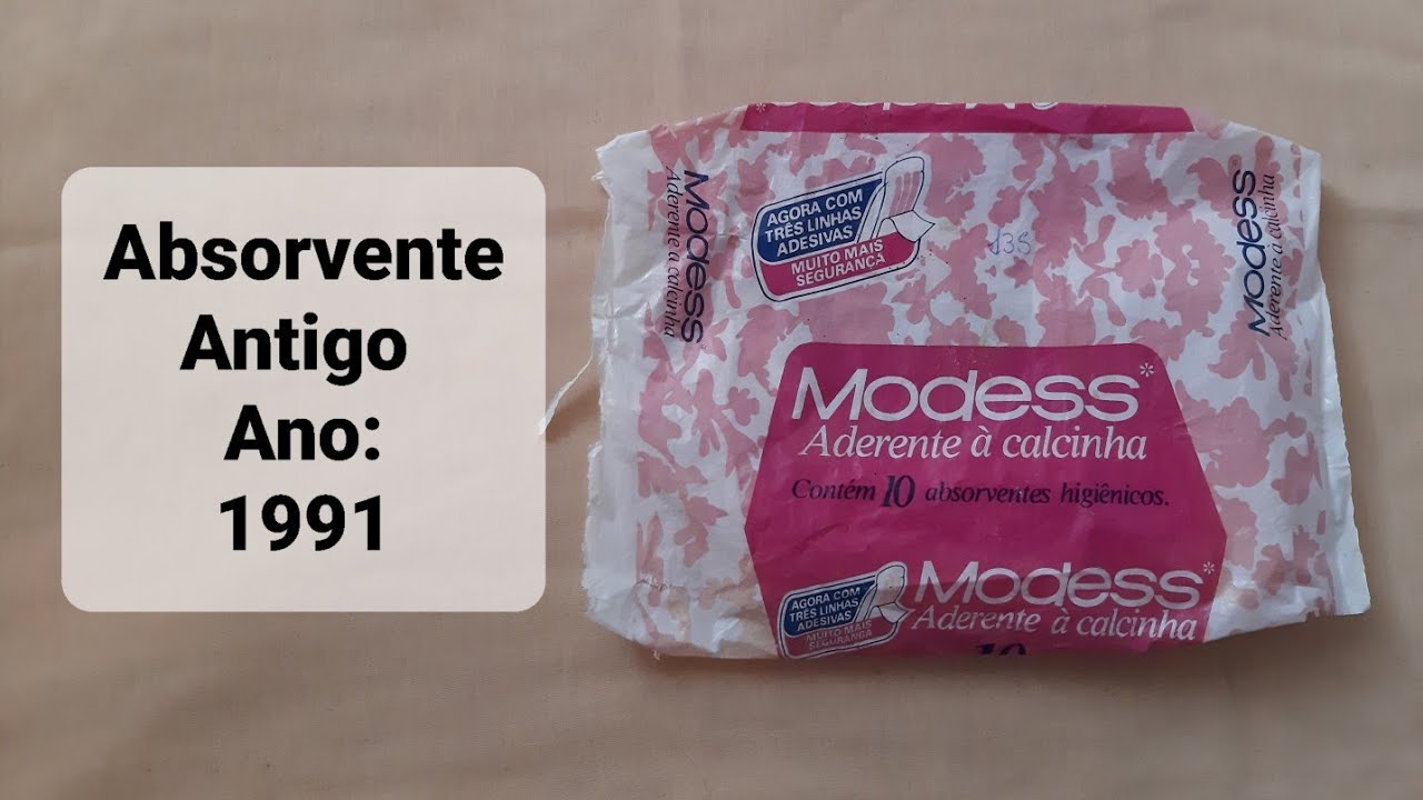 Absorvente Modess Antigo (1991)