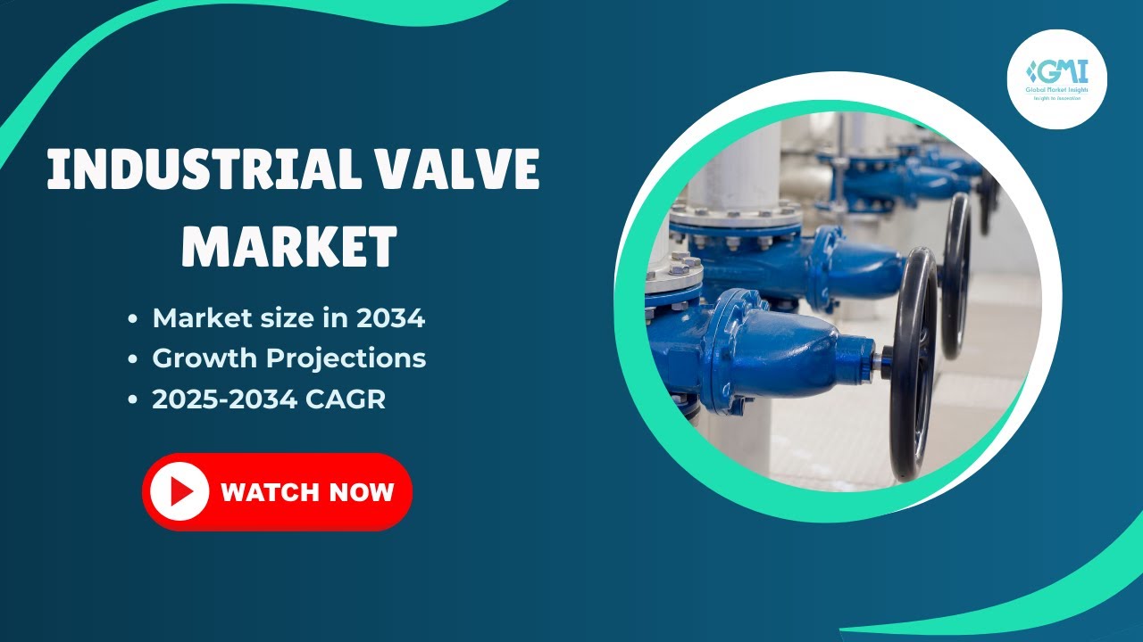 Industrial Valve Market Statistics, 2025-2034 | Global Market Insights | Industry Forecast