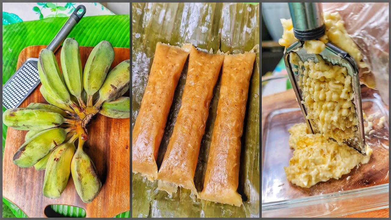 No Rice Suman : Gawin ito sa Hilaw na Saging na Saba tiyak Solve ang Miryenda SUMAN SABA