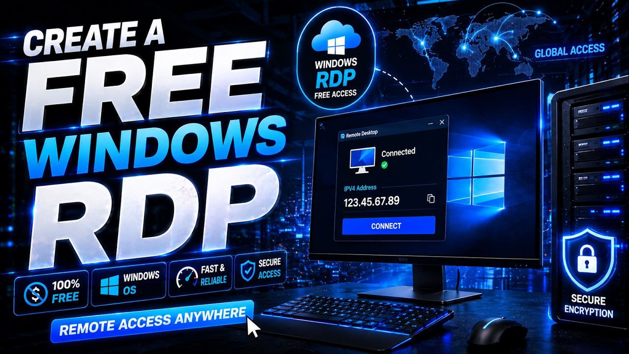 Free VPS Setup That Actually Works | Windows RDP + GPU Access