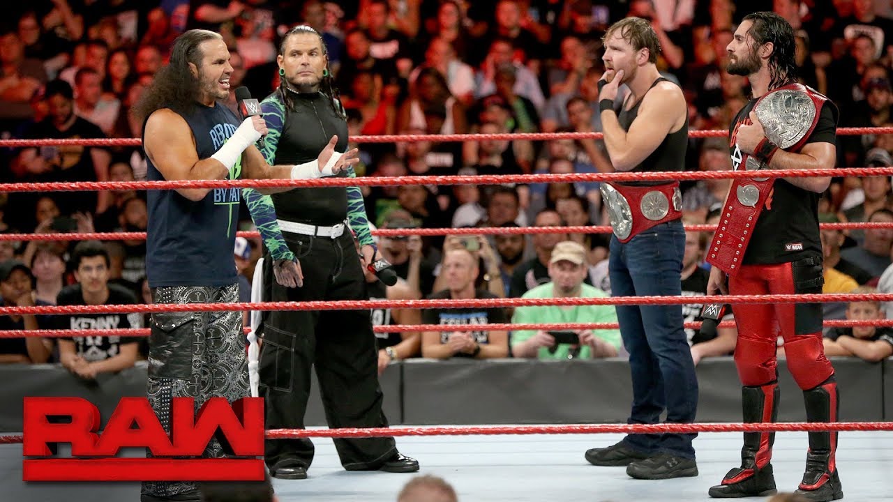Hardy Boyz поздравляют новых чемпионов Raw Tag Team Роллинса и Эмброуза: Raw, 21 августа 2017 г.