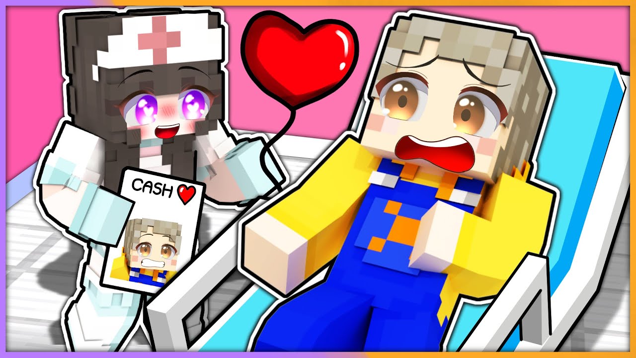 ヤンデレでサイコパスなナースに看病される！？骨折してしまった！🦴🏥【 マイクラ / まいくら / Minecraft 】