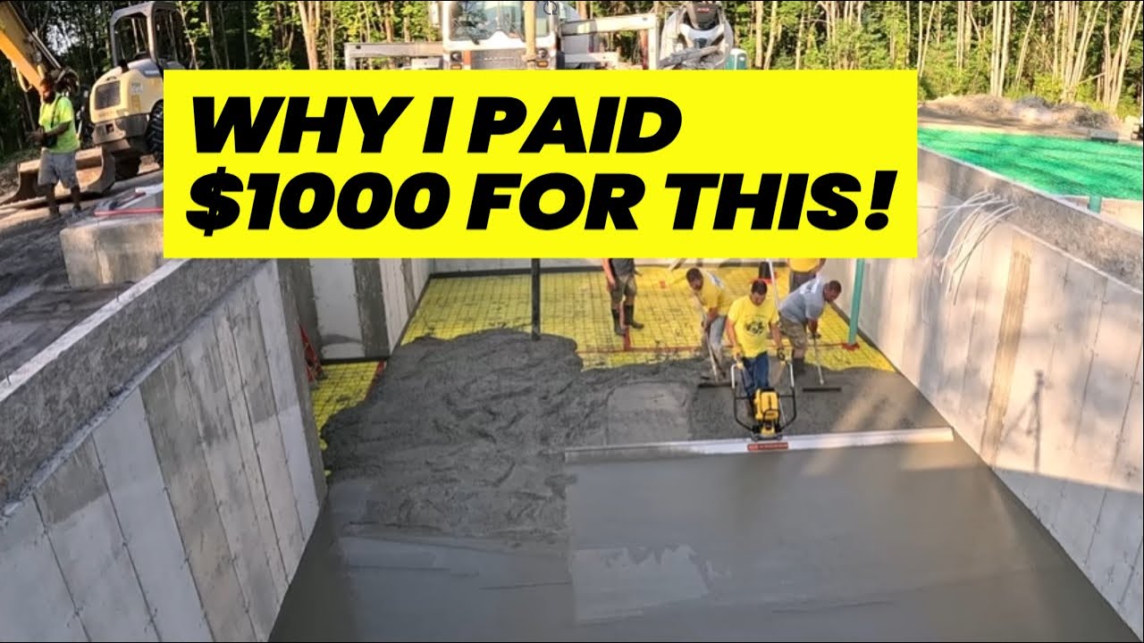 It Cost $1000, But It Makes Pouring A 48' x 24' Basement Floor EASY!