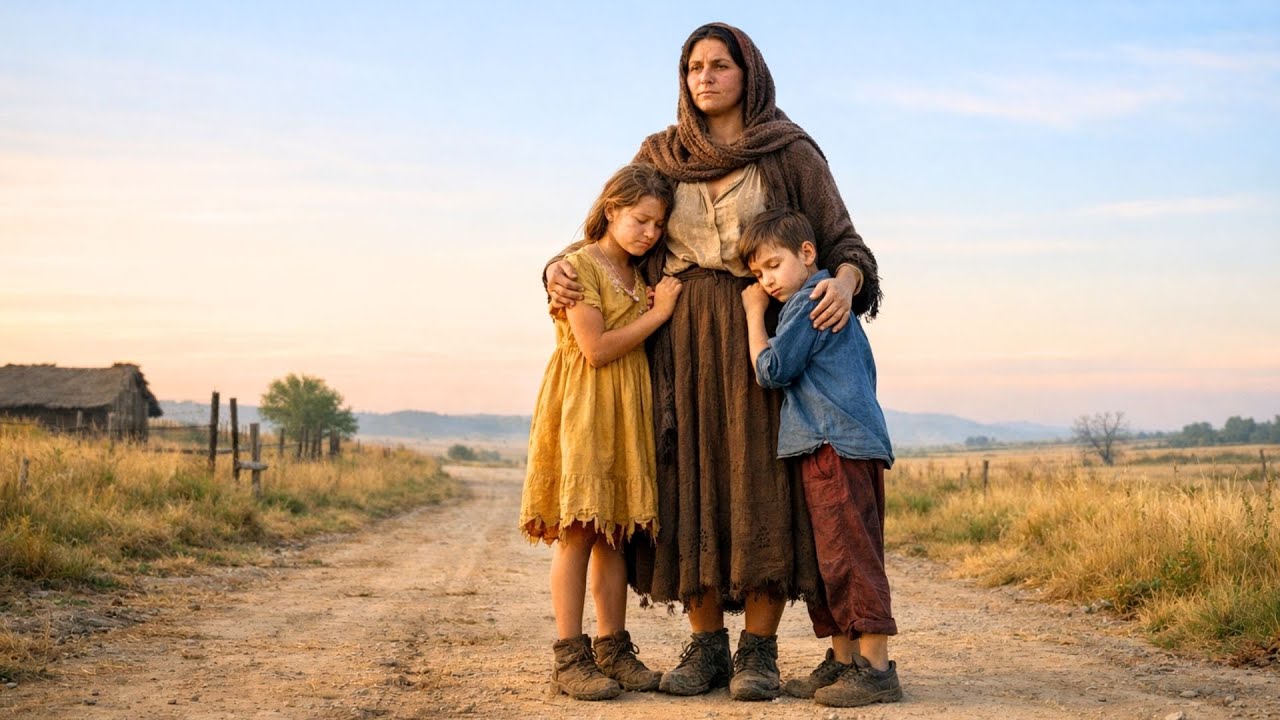 VIÚVA passa a noite ao relento com os filhos… e algo inesperado acontece ao amanhecer