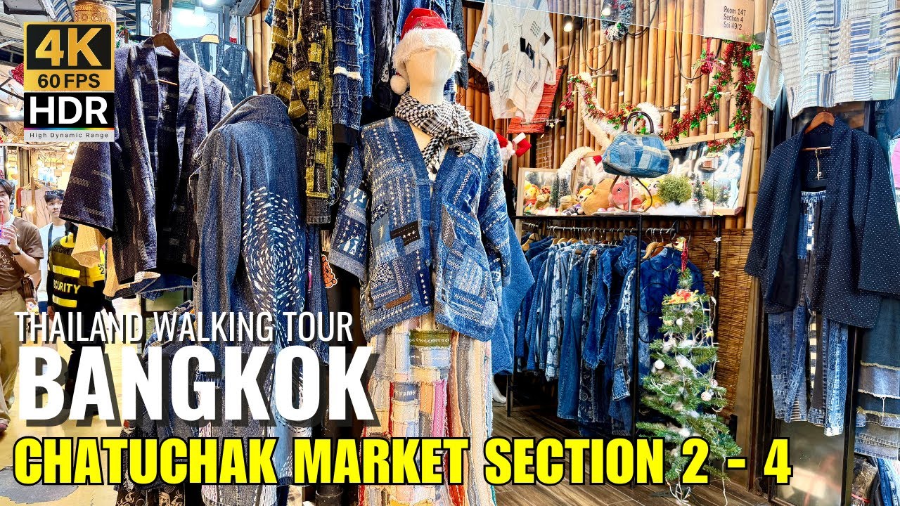 👗 Chatuchak Sections 2-4: The BEST Local Designer Fashion & Streetwear! [4K HDR]