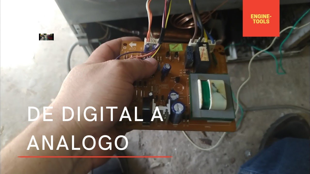 PASANDO REFRIGERADOR LG DE DIGITAL A ANALOGO, eliminamos tarjeta electronica y pusimos timer video 3