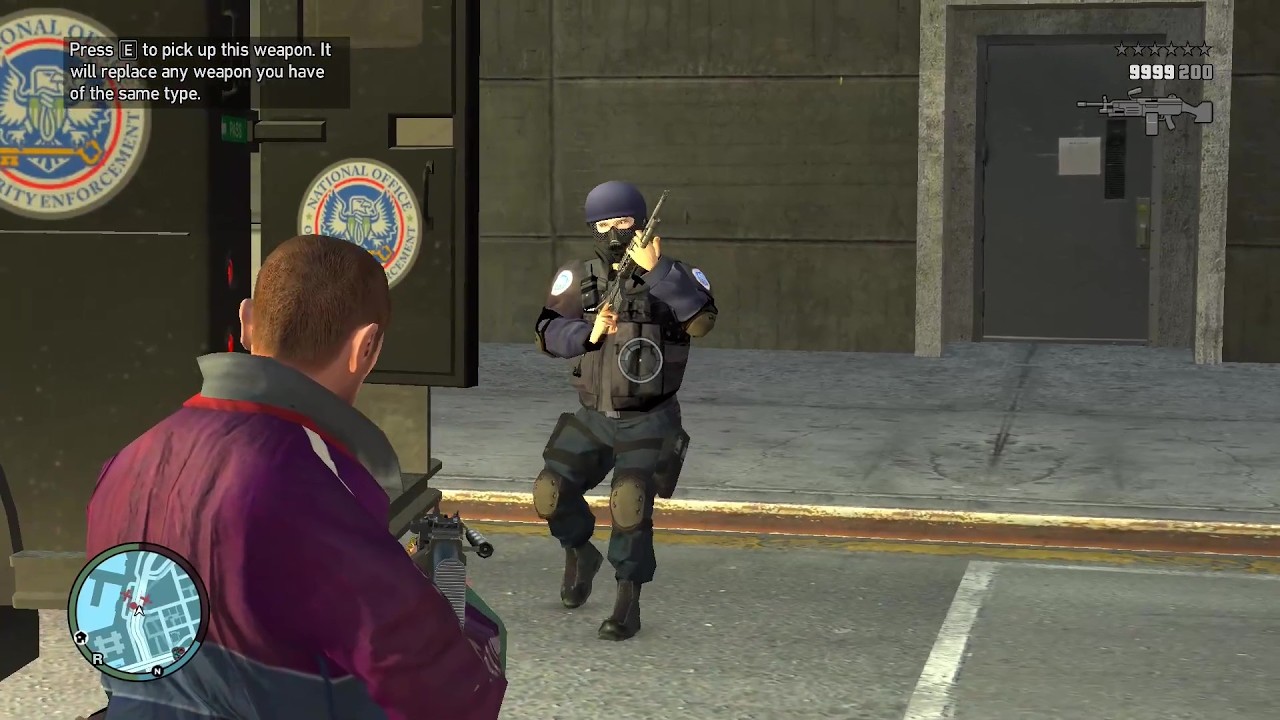 GTA 4 SHOOTOUT AT POLICE PREDATOR & FIGHT WITH SWAT & POLICE + SIX STARS