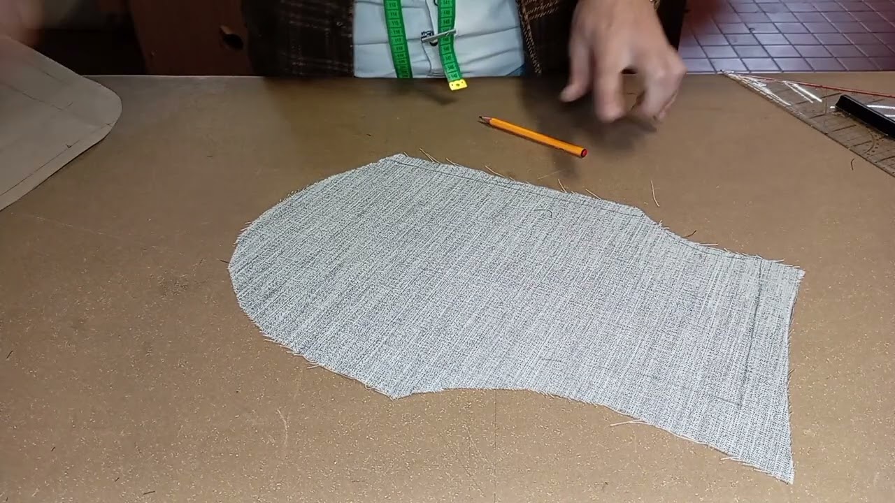 How to make a Bespoke Jacket - second fitting - horsehair canvas
