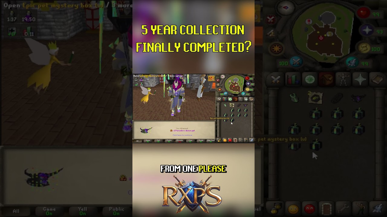 I FINALLY COMPLETED THIS 5 YEAR COLLECTION LOG?! #gaming #RXPS #RX #rsps #osrs #oldschoolrunescape