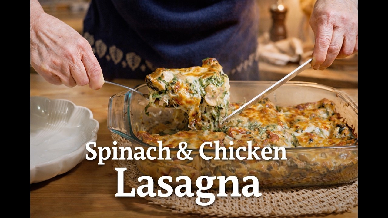 Quiet Cooking  Spinach & Chicken Lasagna