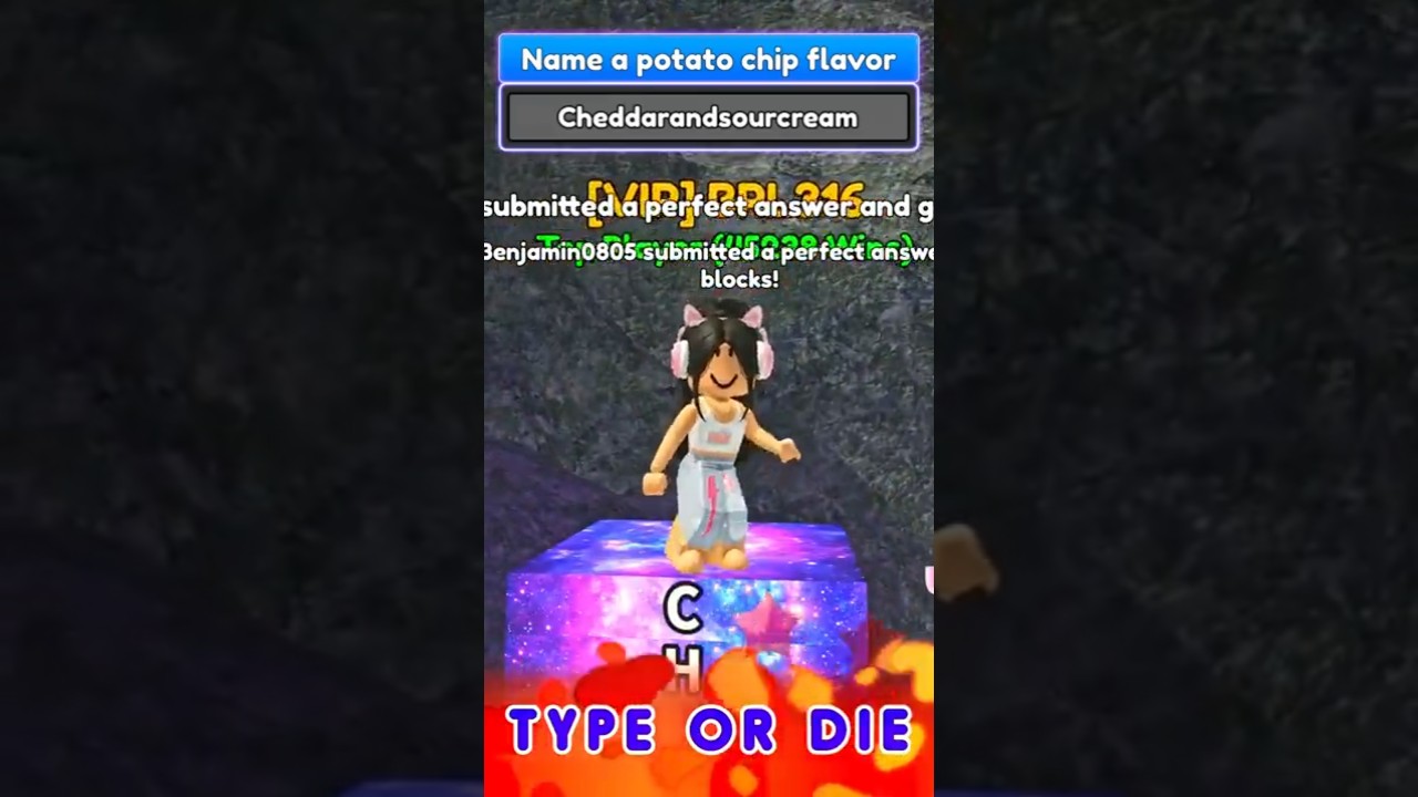 Самые длинные ответы на Roblox Type Or Die — играйте с TheoBen (14.10.2025) 