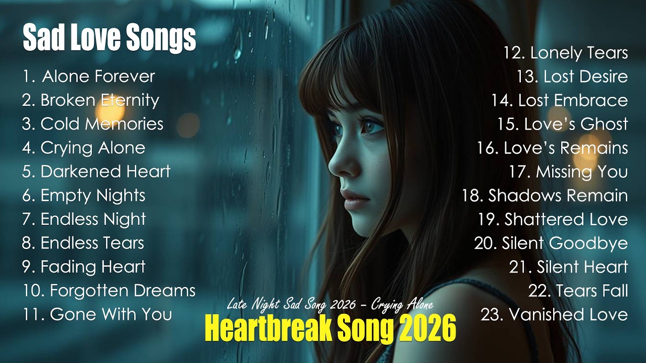 Sad Love Song 2026 – Nonstop Relaxing Songs for 1 hour | Heartbroken Sad Songs Non Stop