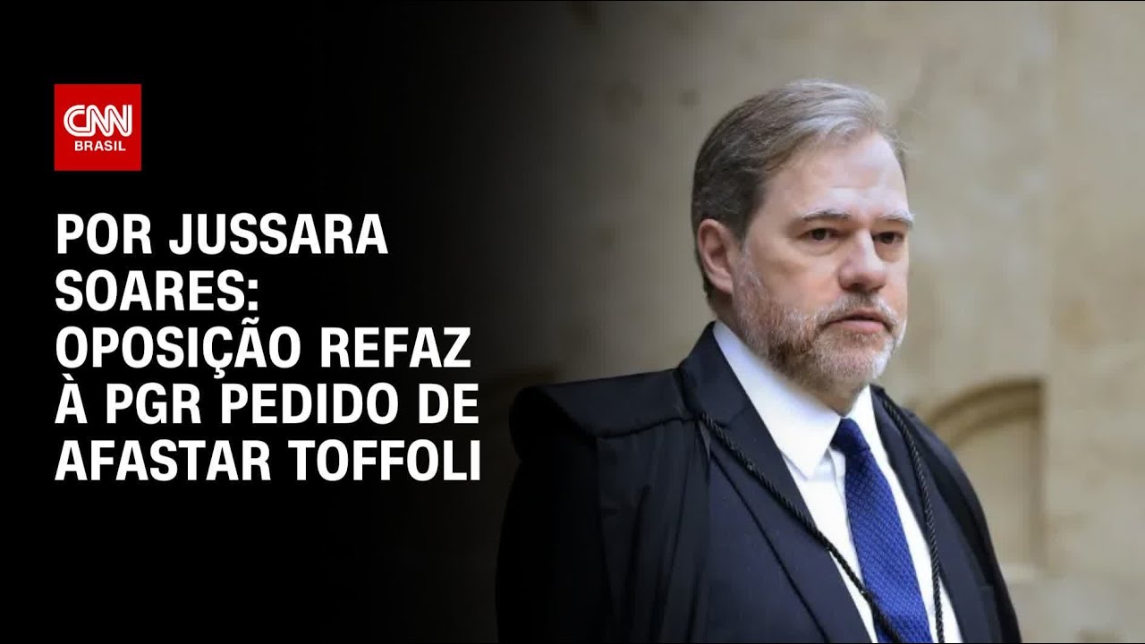 Oposição protocola novo pedido à PGR para afastar Toffoli de caso Master | CNN 360°