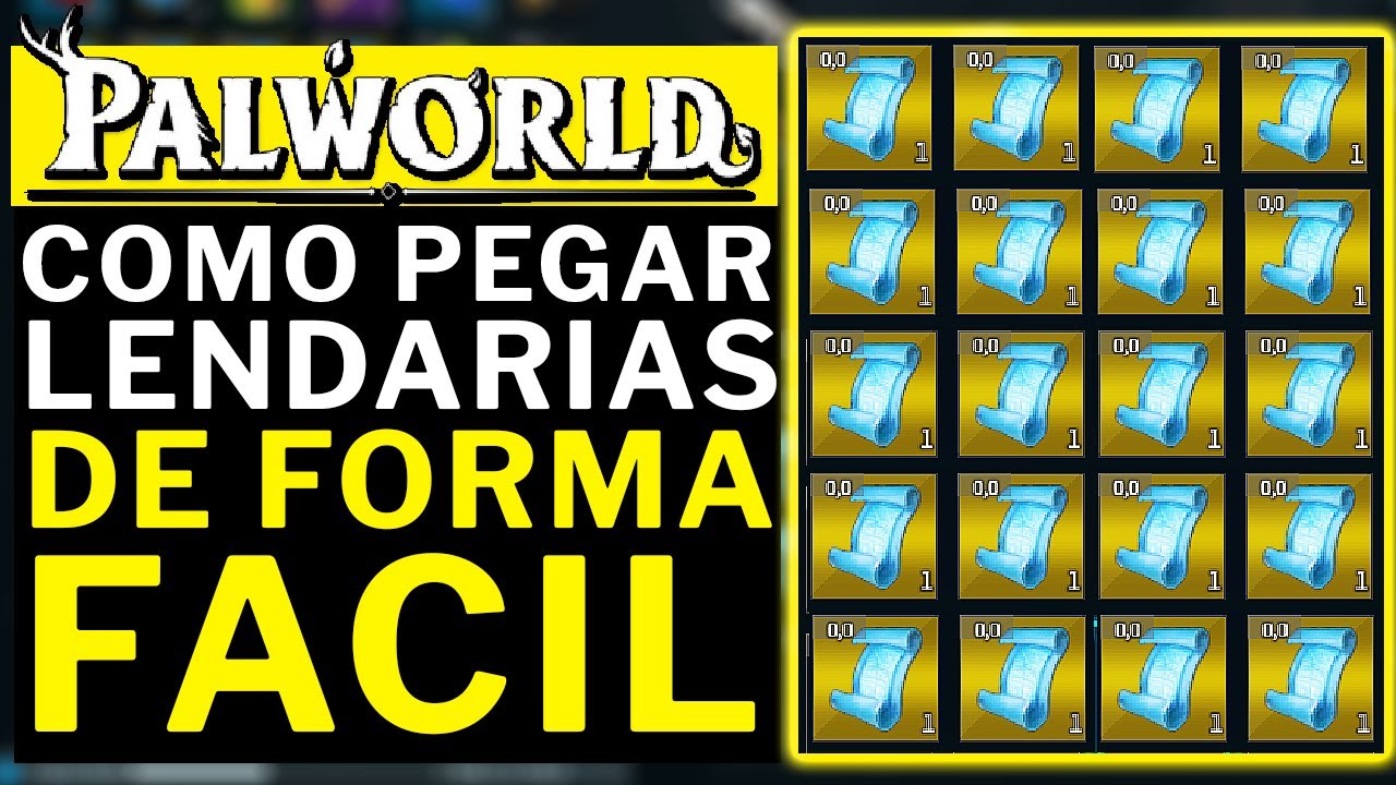 PALWORLD - COMO PEGAR ARMAS E ARMADURAS LENDARIAS DE FORMA FACIL!!!!!!!