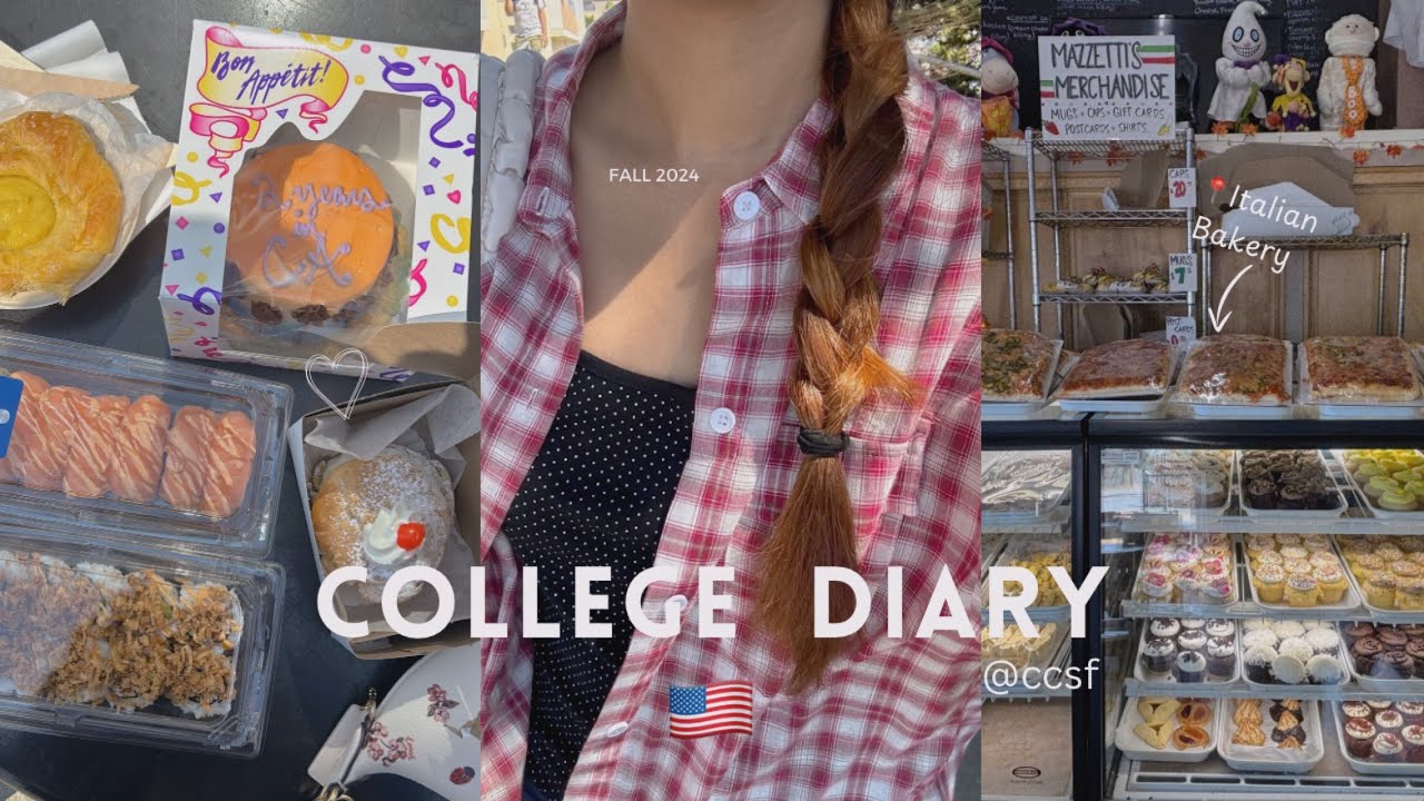 CCSF VLOG | first week of fall semester + 2 yrs anni in the US 🎈🎂🎁
