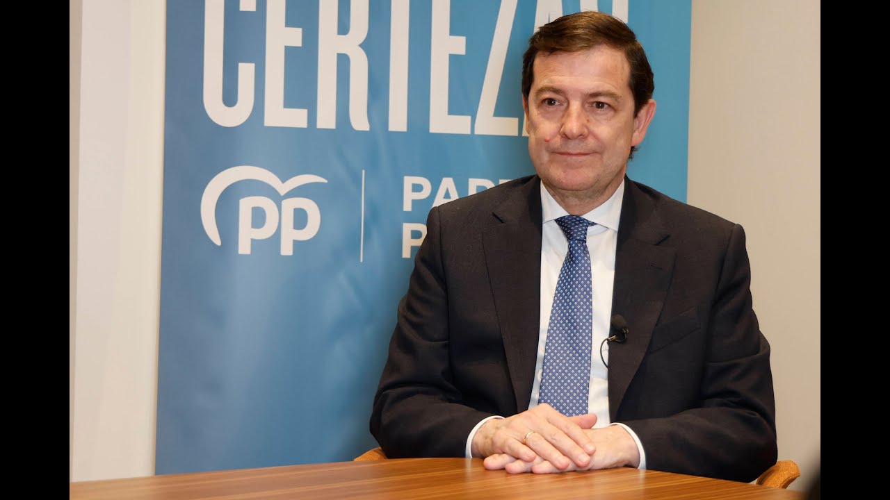 Entrevista con Alfonso Fernández Mañueco, candidato del PP a la presidencia de la Junta de Castilla