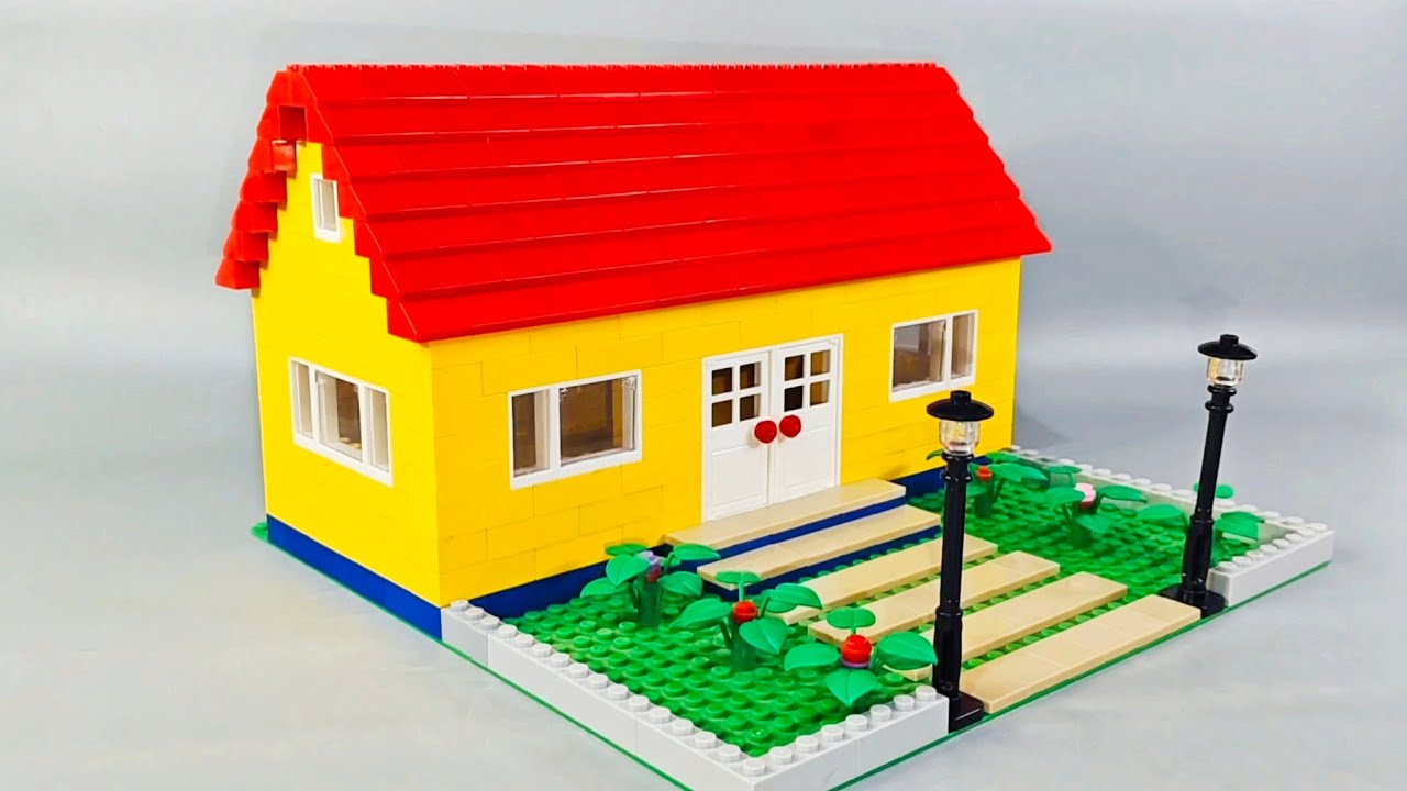 How To Build a LEGO House MOC🏡| Building Blocks Instructions | Satisfying Diy #lego #legohouse #diy