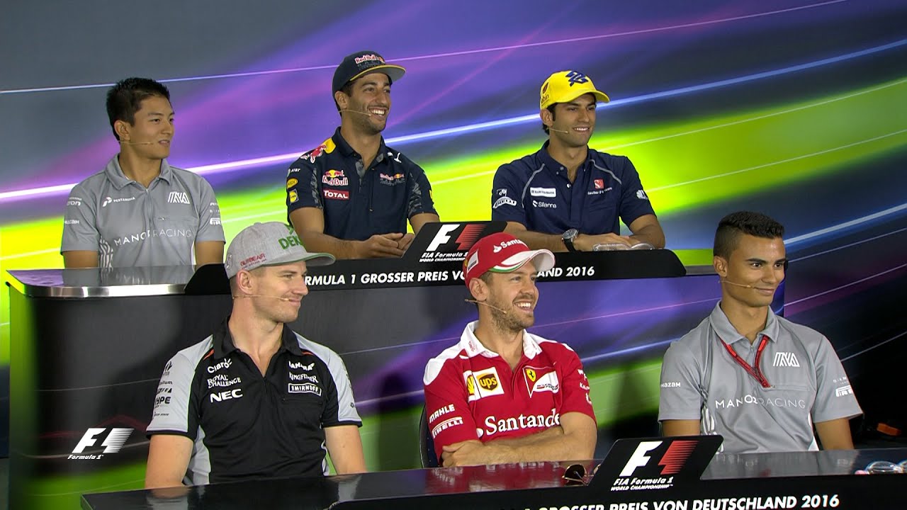The Drivers Face The Press | German Grand Prix 2016