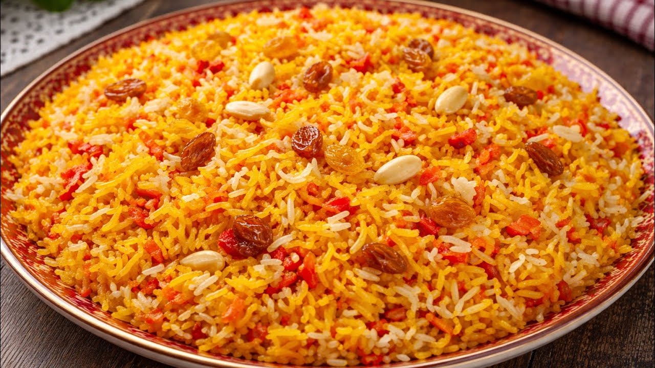 الرز البسمتي الملون *مفلفل ونثري* بخطوات سهلة وبسيطه🔴 