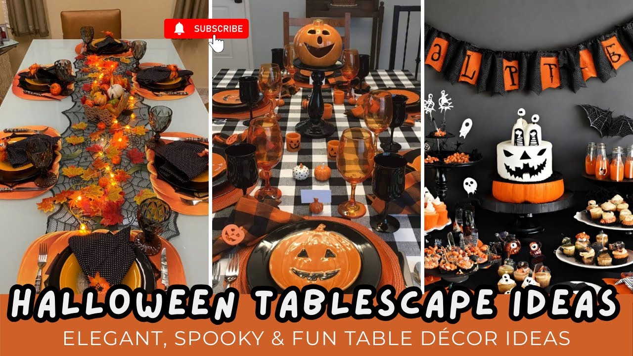 200+ Halloween Tablescape Ideas 2025 | Elegant & Spooky Halloween Table Decorations
