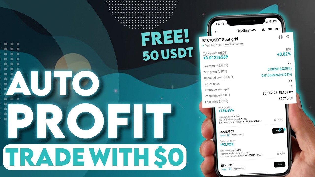 How To Claim Free Voucher on Bitget App | Spot Grid Bot Guide Without Capital