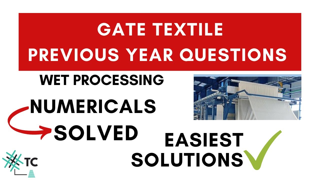 GATE  Textile Previous Year Questions | Numericals solved | Easy solutions | Explained | TexConnect