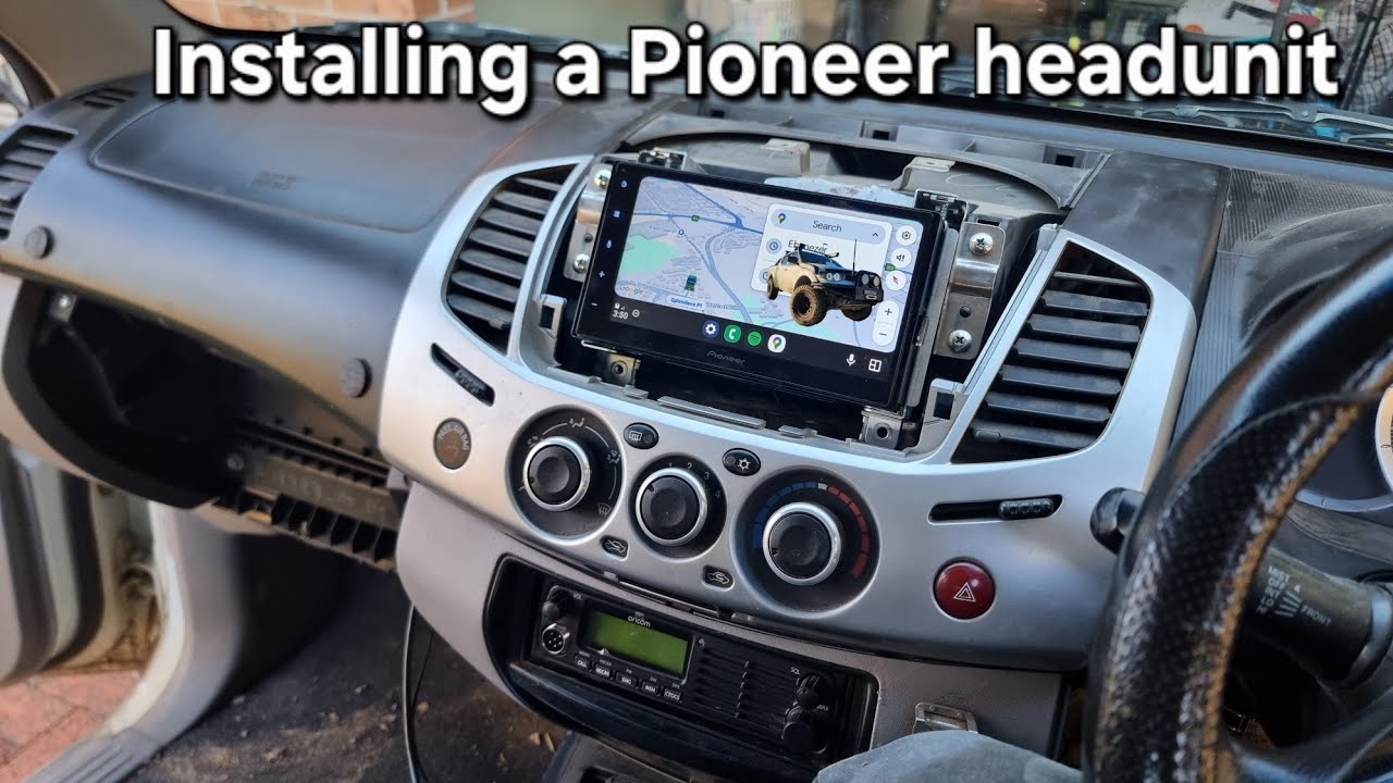 Installing a new Pioneer headunit - 2011 MN GLX Mitsubishi triton [ DIY ]