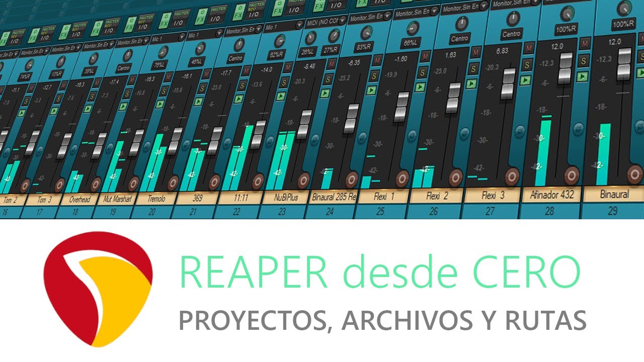 Como Organizar los Proyectos y Archivos Entendiendo la Ruta / REAPER en ESPAÑOL - TUTORIAL ATemporal