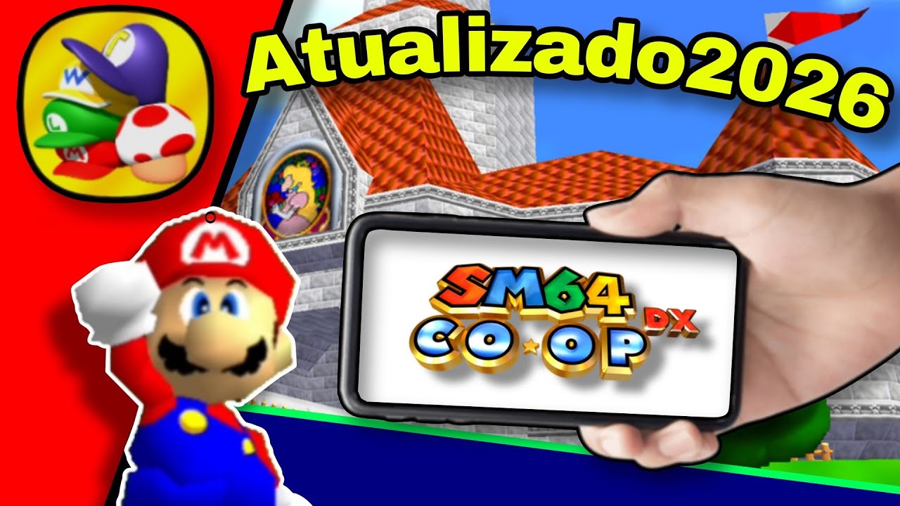 Como Jogar Mario64 coop DX no Android e colocar Mods(Atualizado2026)